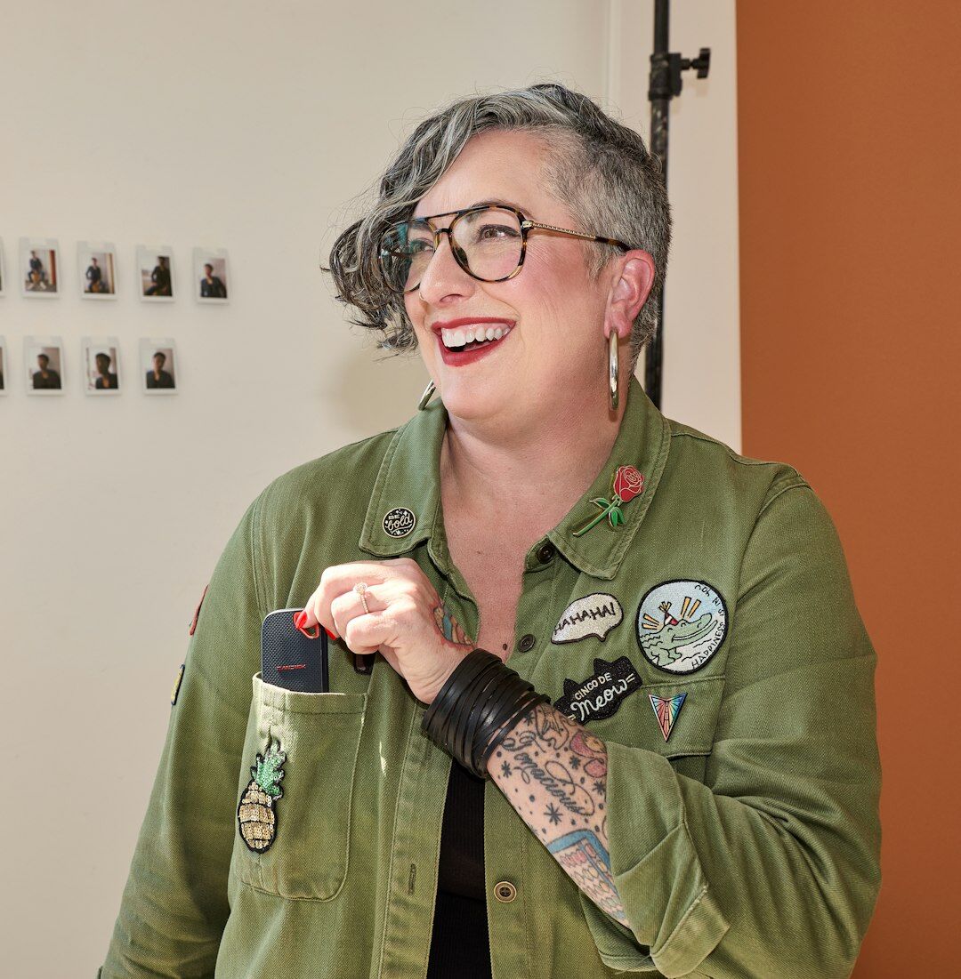 Professional woman journalist portrait